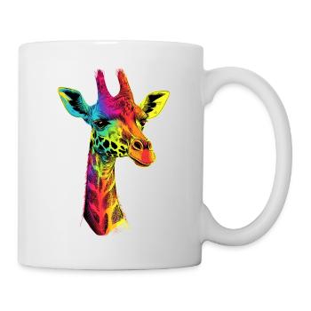 Girafe Afrique Amour Safari Nature sauvage Girafes mignonnes - Mug blanc - blanc - Droite