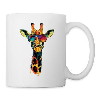 Girafe Afrique Amour Safari Nature sauvage Girafes mignonnes - Mug blanc - blanc - Droite