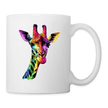 Girafe Afrique Amour Safari Nature sauvage Girafes mignonnes - Mug blanc - blanc - Droite