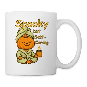 Spooky pumpkin at self-care wellness - Mug - white - Right