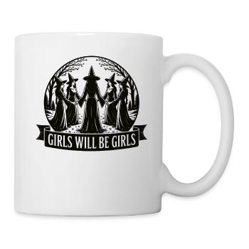 Girls Will Be Girls Witch Shirt - Mug - white - Right