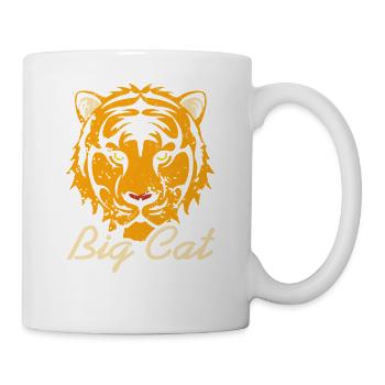 Wild Jungle Predator Tiger Face Artwork - Mug - white - Right