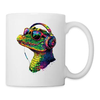 Krokodil Alligator Reptilien Kroko Liebe Krokodile - Tasse - Weiß - Rechts