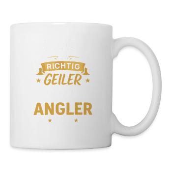 Geiler Aal Angler – Lustiger Spruch - Tasse - Weiß - Rechts