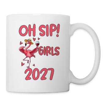 Flamant rose Voyage Femme 2027 - Mug blanc - blanc - Droite
