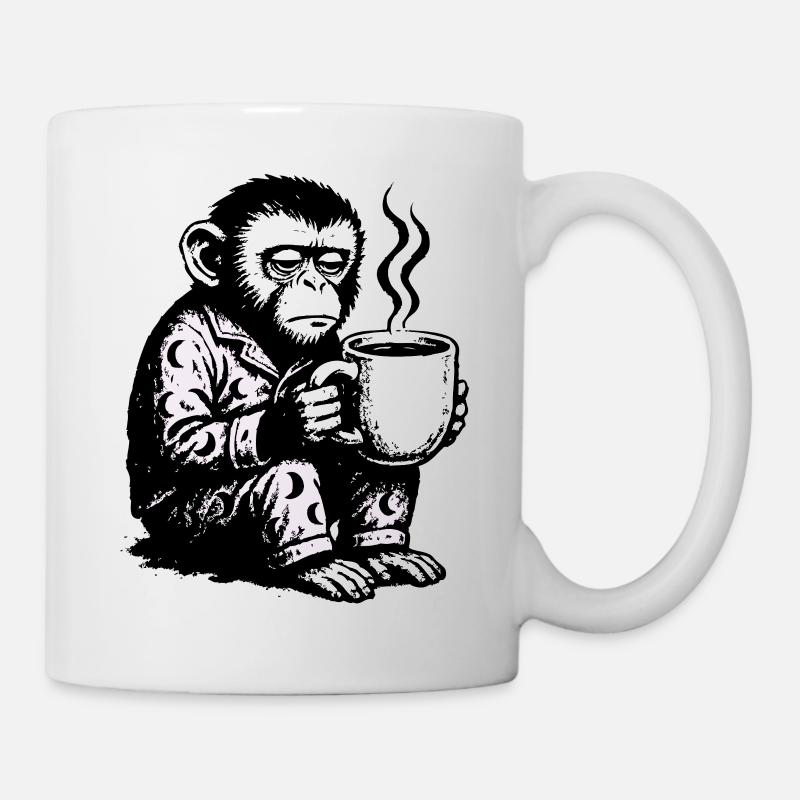 Without coffee in the morning - Mug - white