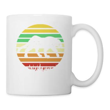 Pas un câlin Retro Panther Humour pour les introvertis - Mug blanc - blanc - Droite