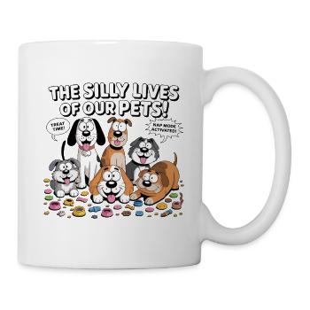 Humorous Pet Chaos Illustration - Mug - white - Right