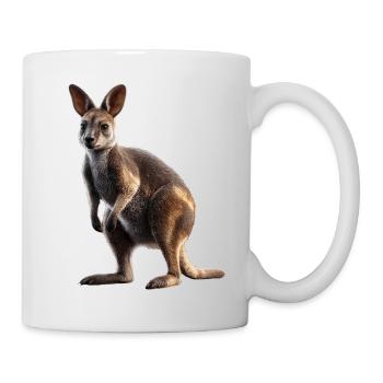 Wallaby Australie Outback Kangourou doux sauvage - Mug blanc - blanc - Droite