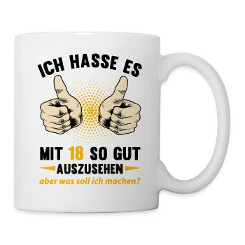 18 Vintage 2007 Born Original Birthday Gesch - Mug - white - Right