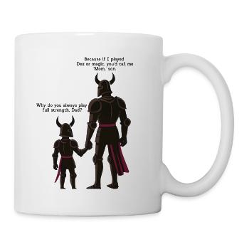 Funny Gamer Dad – Full Strength RPG Humor - Mug blanc - blanc - Droite