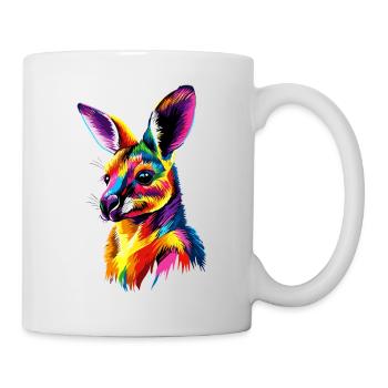 Wallaby Australie Outback Kangourou doux sauvage - Mug blanc - blanc - Droite