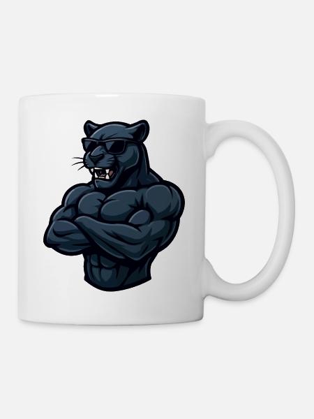 panther comic - Tasse - Weiß