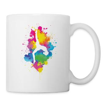 Gymnast Acrobat Gymnastics Ladies Girls Children - Mug - white - Right
