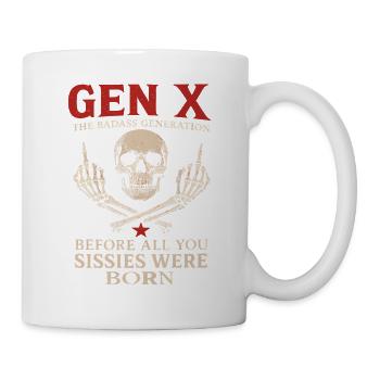 Gen X Skull Oldschool Legend - Mug - white - Right