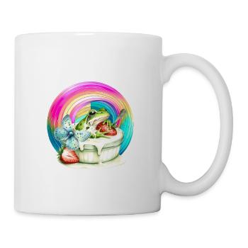 Rainbow Frog Cream Strawberry Cream Child - Mug - white - Right