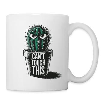 Can't Touch This – Funny Cactus with Saying - Mug - white - Right