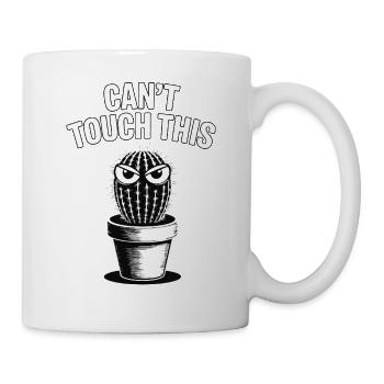 Can't Touch This – Funny Cactus with Saying - Mug - white - Right