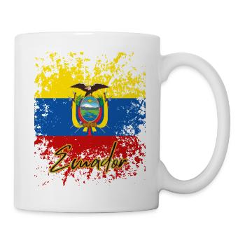 Ecuadorianischer Stolz, Flagge von Ecuador - Tasse - Weiß - Rechts