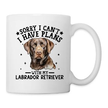 Loyal Labrador Pet Portrait - Mug - white - Right