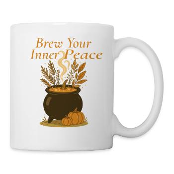 Chaudron de la sorcière – Infusez votre paix intérieure Design - Mug blanc - blanc - Droite