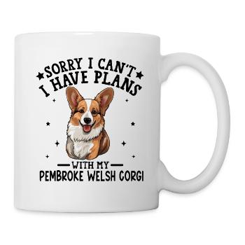 Happy Corgi Illustration for Apparel - Mug - white - Right