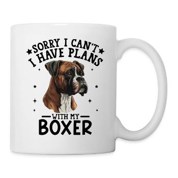 Realistic Boxer Dog Portrait for Apparel - Mug - white - Right