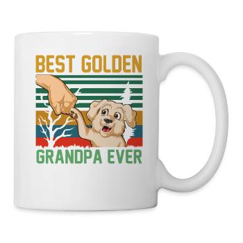 Bester Golden Retriever Opa aller Zeiten - Tasse - Weiß - Rechts