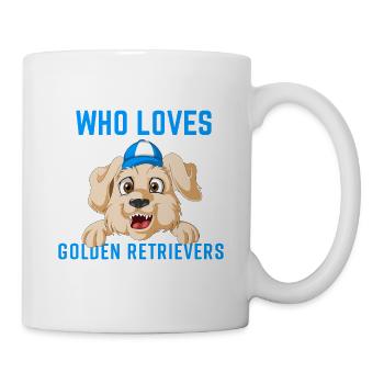 Just a Boy Who Loves Golden Retrievers - Mug - white - Right