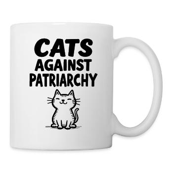 Cats Against Patriarchy Statement - Mug - white - Right
