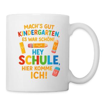 Maternelle Take care, Hey School 2025 - Mug blanc - blanc - Droite