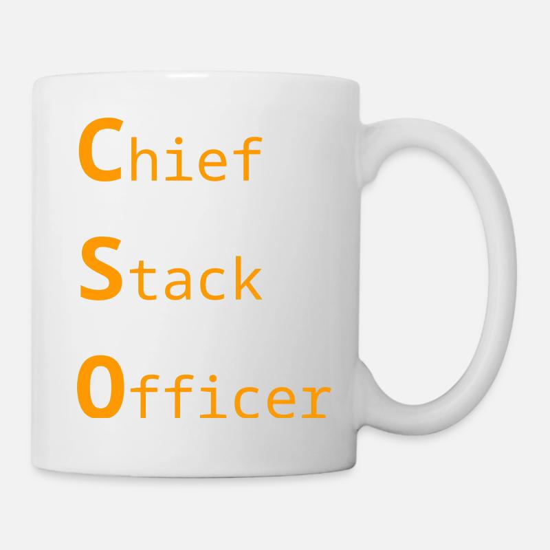 Chief Stack Officer - T-Shirt - Tasse - Weiß