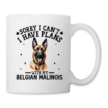 Vivid German Shepherd Portrait - Mug - white - Right