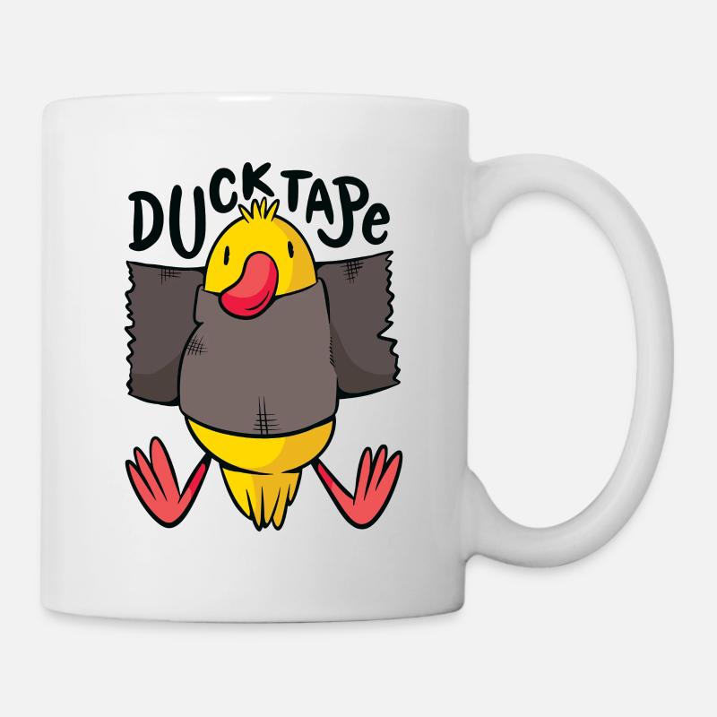 Duck Taping Comedy Character Design - Mug - white
