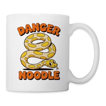 Danger Noodle – Lustiges Schlangen Design - Tasse - Weiß - Rechts