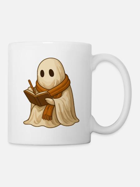 Ghost in Journaling Fall - Mug - white