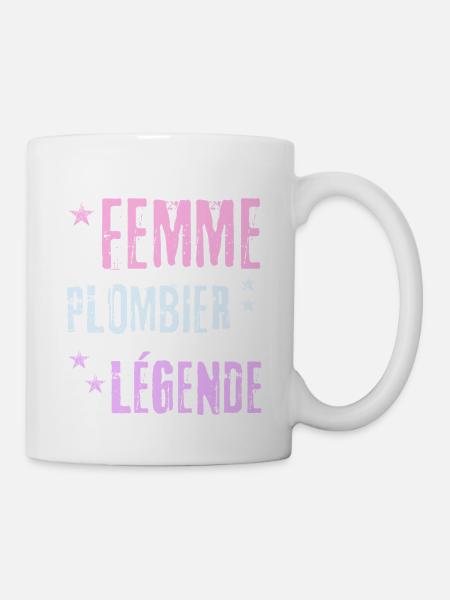 Legendäre Klempnerin - Tasse - Weiß
