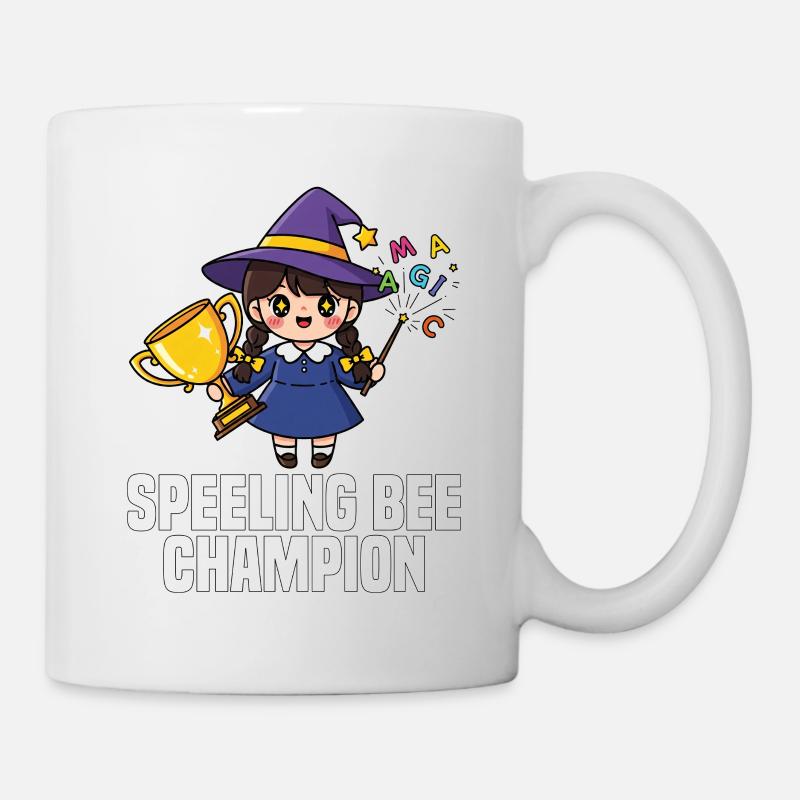 SPEELING BEE CHAMPION - WITCH HALLOWEEN - Mug - white
