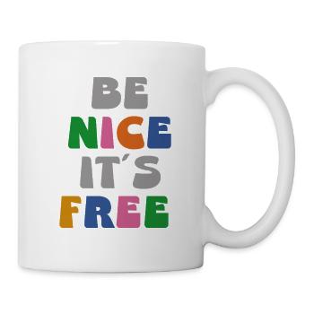 be nice it ́s free - Mug - white - Right