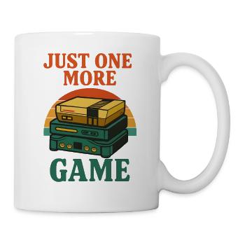 Illustration d'une pile de jeux rétro - Mug blanc - blanc - Droite