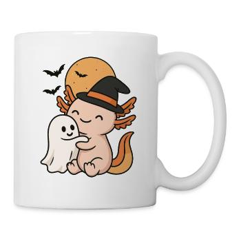 Axolotl Câlin Fantôme Halloween - Mug blanc - blanc - Droite
