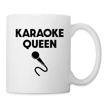 Karaoke-Königin - Tasse - Weiß - Rechts