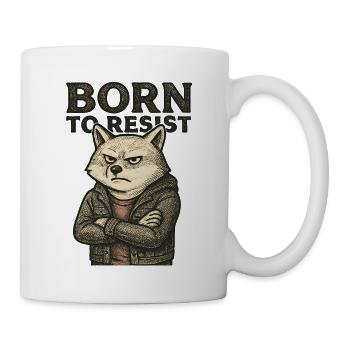 Shiba Inu mit rebellischem Motto - Tasse - Weiß - Rechts