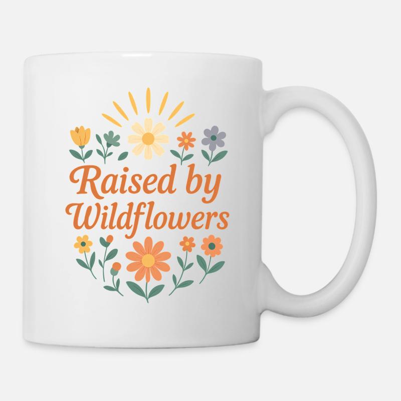 Raised By Wildflowers Bobo Wildflowers Gift - Mug blanc - blanc