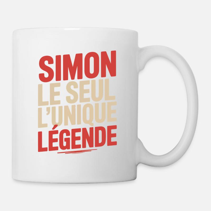 Simon The Only Unique Legend Man Gift - Mug - white