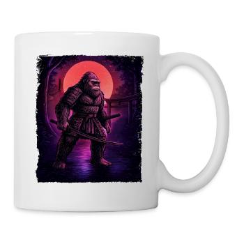 Samouraï Bigfoot Cryptide Sasquatch Yeti Hunter - Mug blanc - blanc - Droite