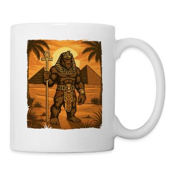 Pharaon Bigfoot Cryptide Égyptien Sasquatch Yéti - Mug blanc - blanc - Droite