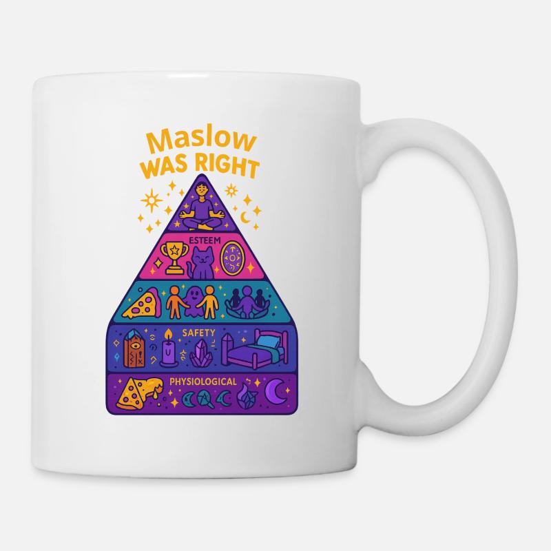 Maslow avait raison - Mug blanc - blanc