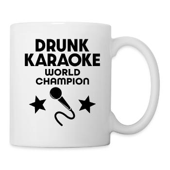 Drunk Karaoke World Champion - Mug - white - Right