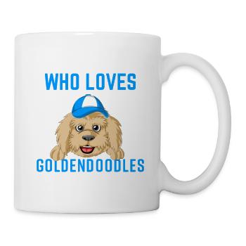 Loving Golden Doodles Graphic Tee For Boys - Mug - white - Right